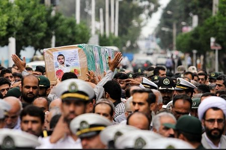 تشیع پیکر شهید مولایی کندلوسی در نوشهر