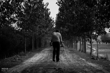 زندگی با پاهای نقره ای/ عکس امیرعلی رزاقی